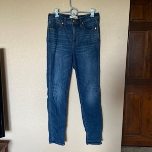 Madewell Blue 10” High-Rise Skinny Jeans Size 28